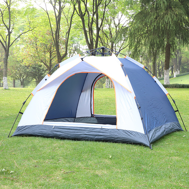 Cheap Goat Tents New outdoor tent automatic family camping equipment couple camping double single layer tent   